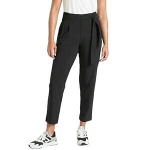 Athleta Size 10 Skyline Pant II Black Belted Travel Friendly